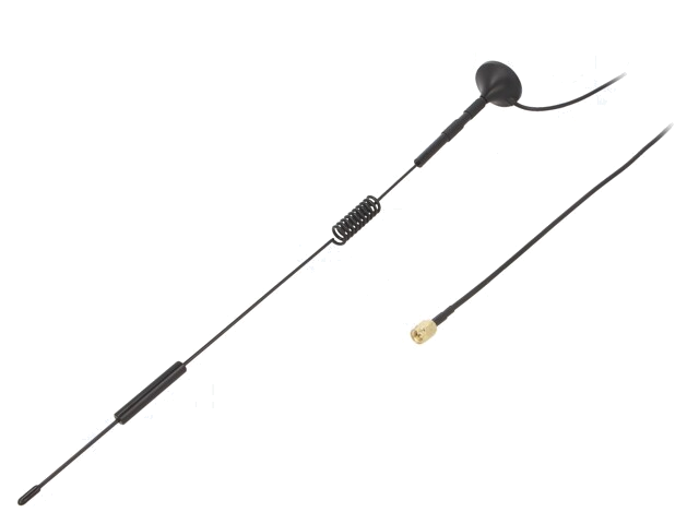 Antenne; zwart; SMA; 50W; 600÷2700MHz; 50Ω; 3m; 7dBi; -45÷80°C; RG174 Antenne; zwart; SMA; 50W; 600÷2700MHz; 50Ω; 3m; 7dBi; -45÷80°C; RG174